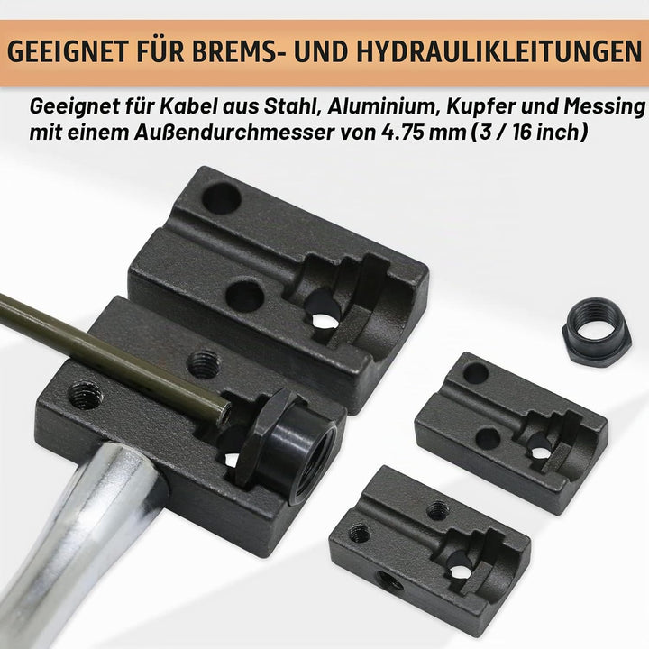CHGJ DIN 3/16" bördelgerät bremsleitung, Hand Tube Flaring Tool für Auto Reparatur Bremsleitungen (4