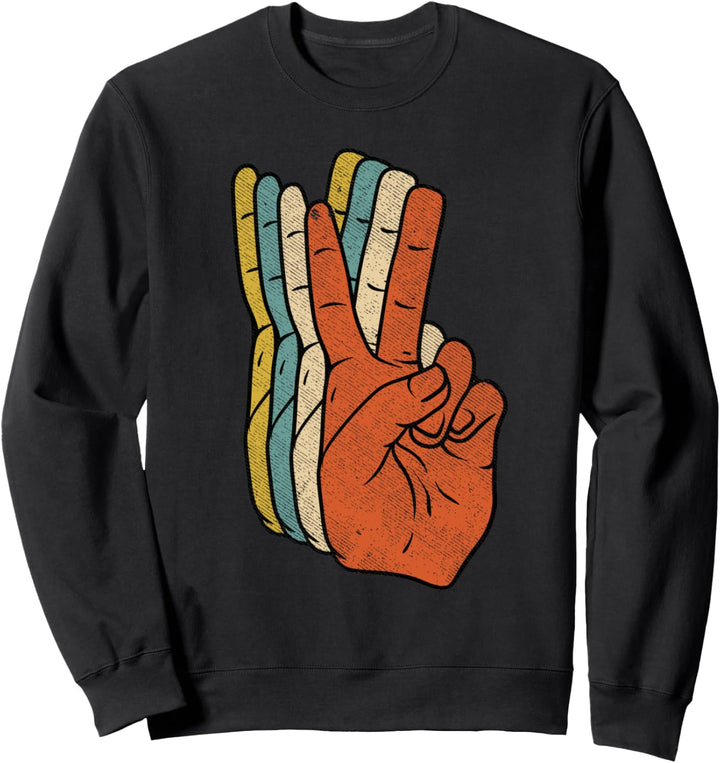 Retro Peace Vintage Shirt 60's 70's Hippie Gift Sweatshirt