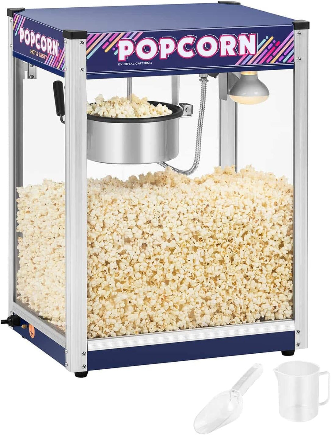 Royal Catering Popcornmaschine Popcornmaker RCPR-1350 (1.350 W, Arbeitsleistung 5 kg/h, Zubereitungs