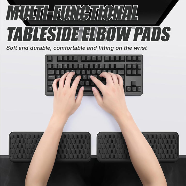 2 Stück L Förmige Handgelenk Ellenbogenkissen: 30 x 10 cm Ergonomisches Memory Foam Schreibtischkant