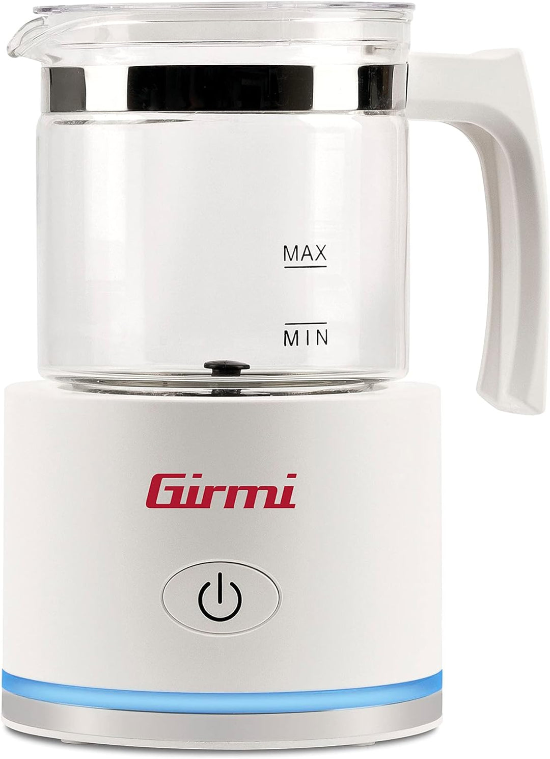 Girmi ML70 Milchaufschäumer, 600 W, Fassungsvermögen 250 ml, Glasbehälter, automatische Abschaltung,