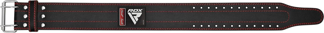 RDX 4” Gewichthebergürtel Leder, IPL USPA Genehmigt, 12 Verstellbar Löcher 6mm Trainingsgürtel Schna