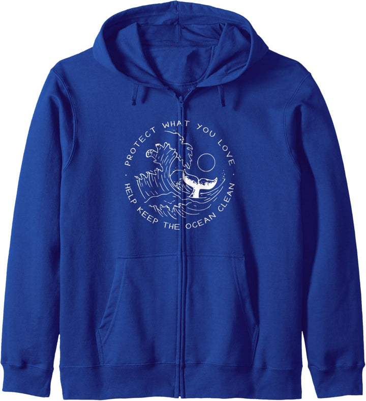Protect What You Love Help Keep The Ocean Clean Kapuzenjacke