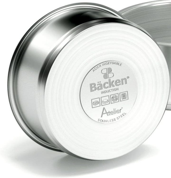 Backen 199911 Pfannen und Töpfe, Edelstahl, 11-teilig