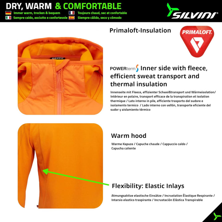 SILVINI Dirilo Sweatshirt mit durchgehendem Reissverschluss Herren Sweatjacke Herren Pullover mit Re