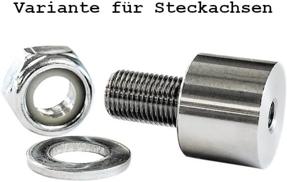 Polygon Adapter für Kinderfahrradanhänger inkl. RennMaxe Silikonband Kupplungsadapter 5 mm - für Ste