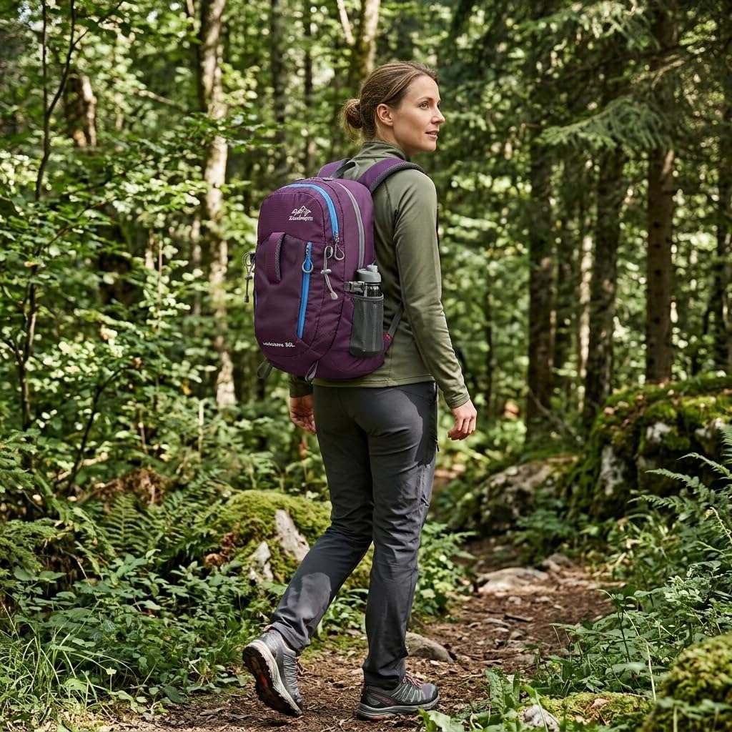 30L Wanderrucksack Herren Damen Reiserucksack Wasserdicht Rucksack Outdoor Trekkingrucksack Leicht G