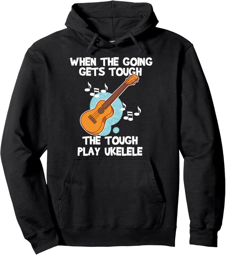 Ukulele Instrument Akustik Geschenk Pullover Hoodie