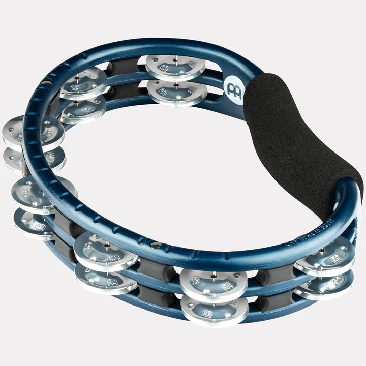 Meinl Percussion TMT1A-B Tambourine (ABS-Plastik) mit Aluminiumschellen (2-reihig) - Handmodell, bla