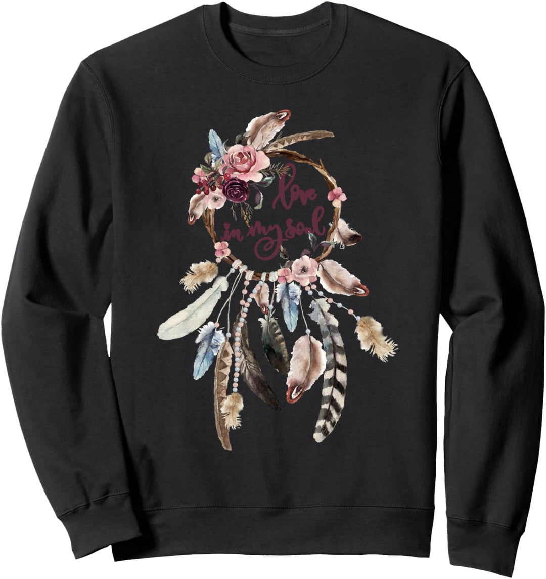 BOHO Traumfänger Love in my soul Sweatshirt