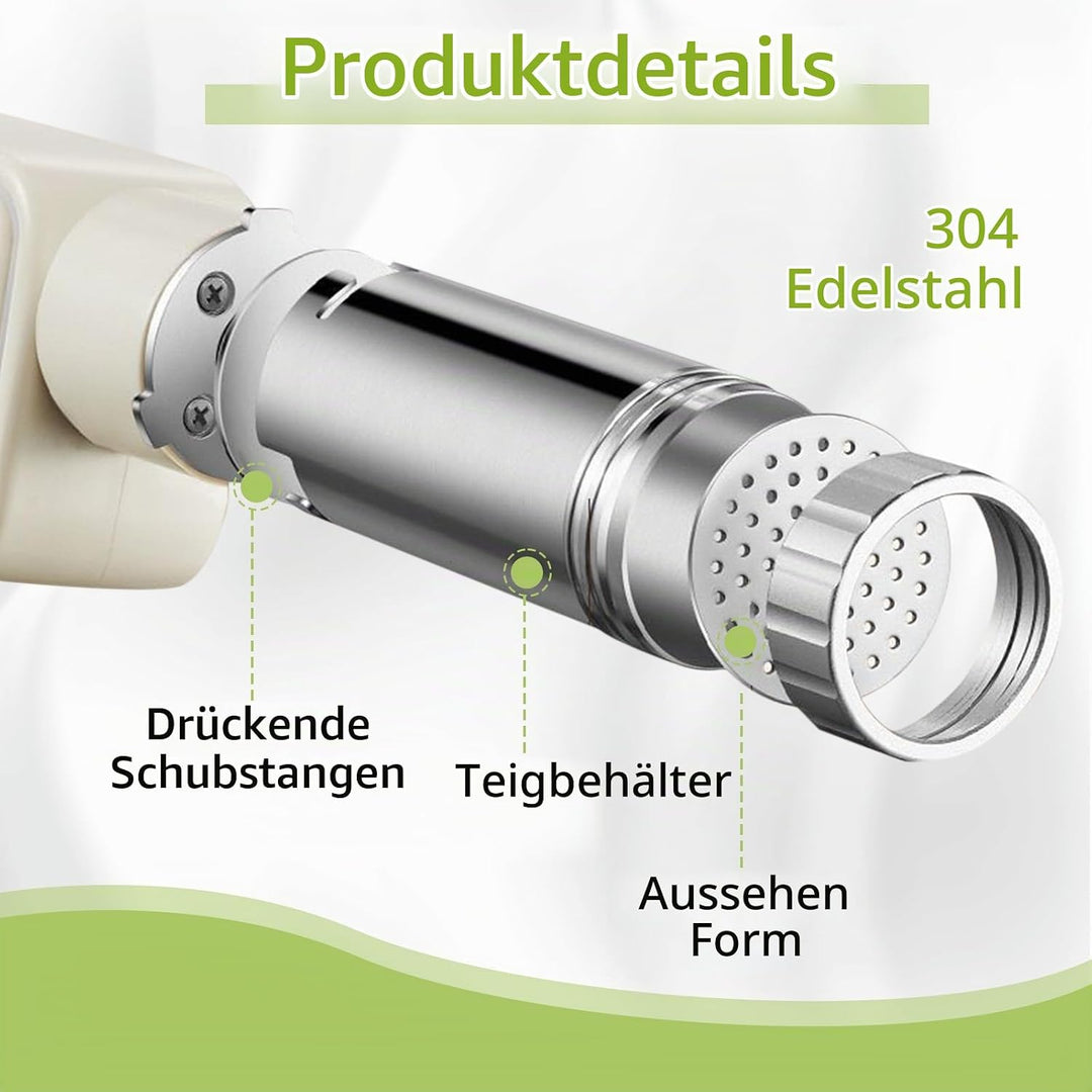 Elektrische Nudelmaschine Handheld, Elektrische Nudel Presse Pastamaschine Automatische Handheld Noo