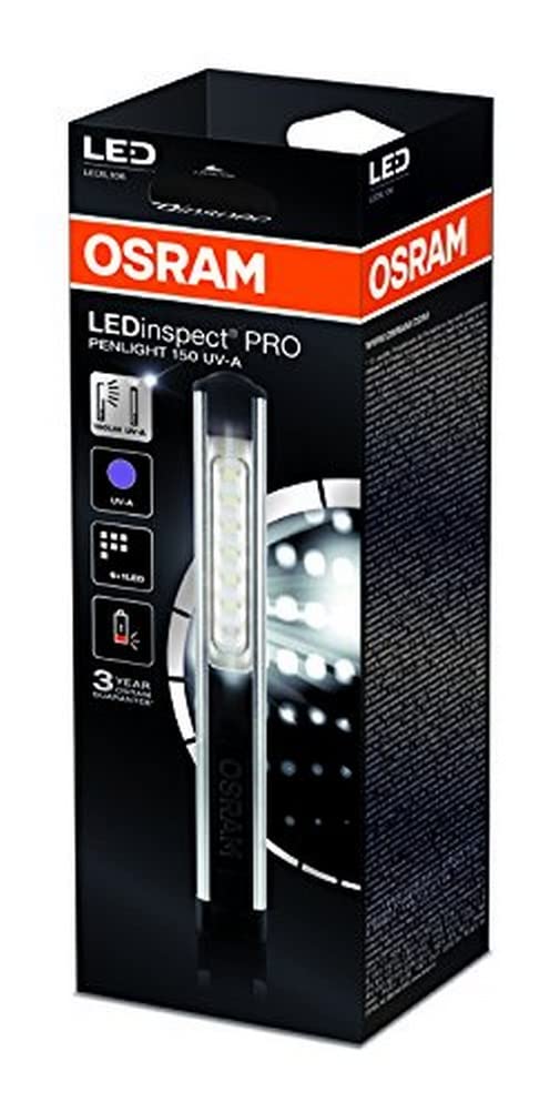 OSRAM LEDinspect PRO PENLIGHT 150 UV-A, wiederaufladbare LED-Arbeitsleuchte, LEDIL106, speziell für