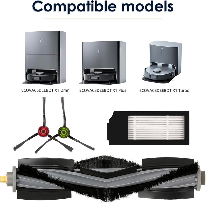(10 Stück) X1 OMNI Ersatzteile für ECOVACS DEEBOT DEEBOT X1 OMNI, X1 PRO OMNI, X1 OMNI, T10 OMNI Rob
