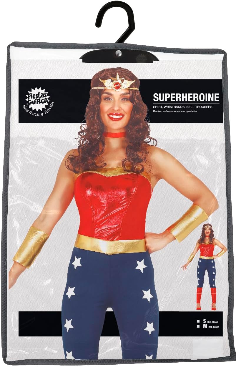 FIESTAS GUIRCA Superheldin Wonder Kostüm für Damen M