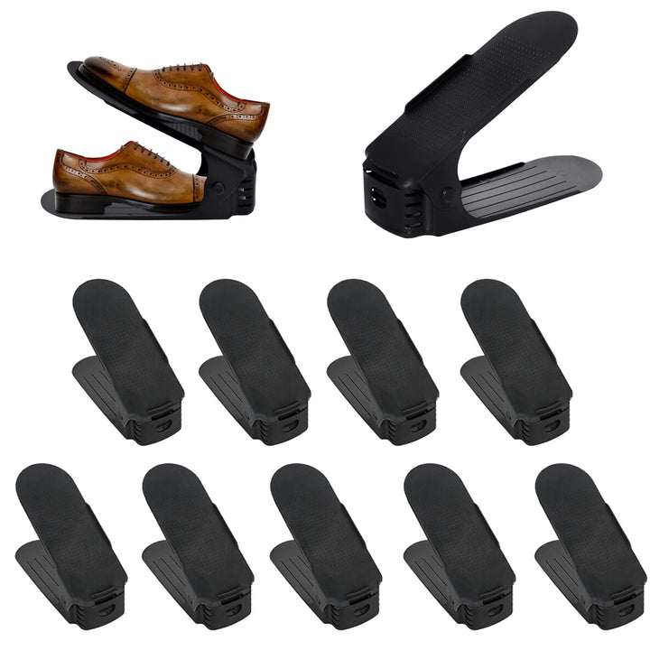 Einstellbare Schuhstapler, 30 Stück Schuhorganizer PP-Material, Verstellbares Platzsparendes,rutschf