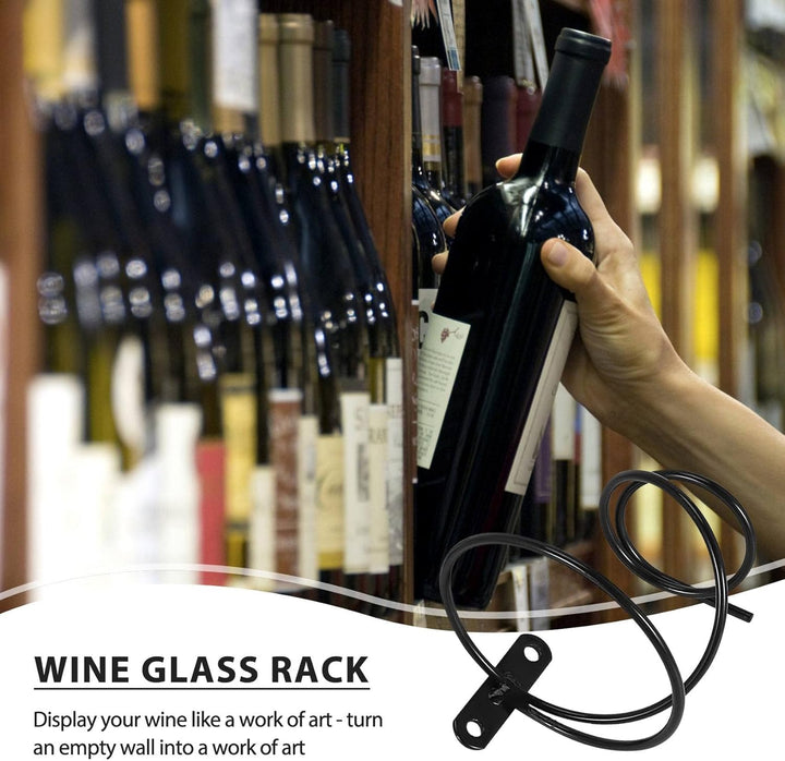 Packung mit 6 An der Wand Montierten Wein Regalen - Rot Wein Flaschen Display Halter mit Schrauben,