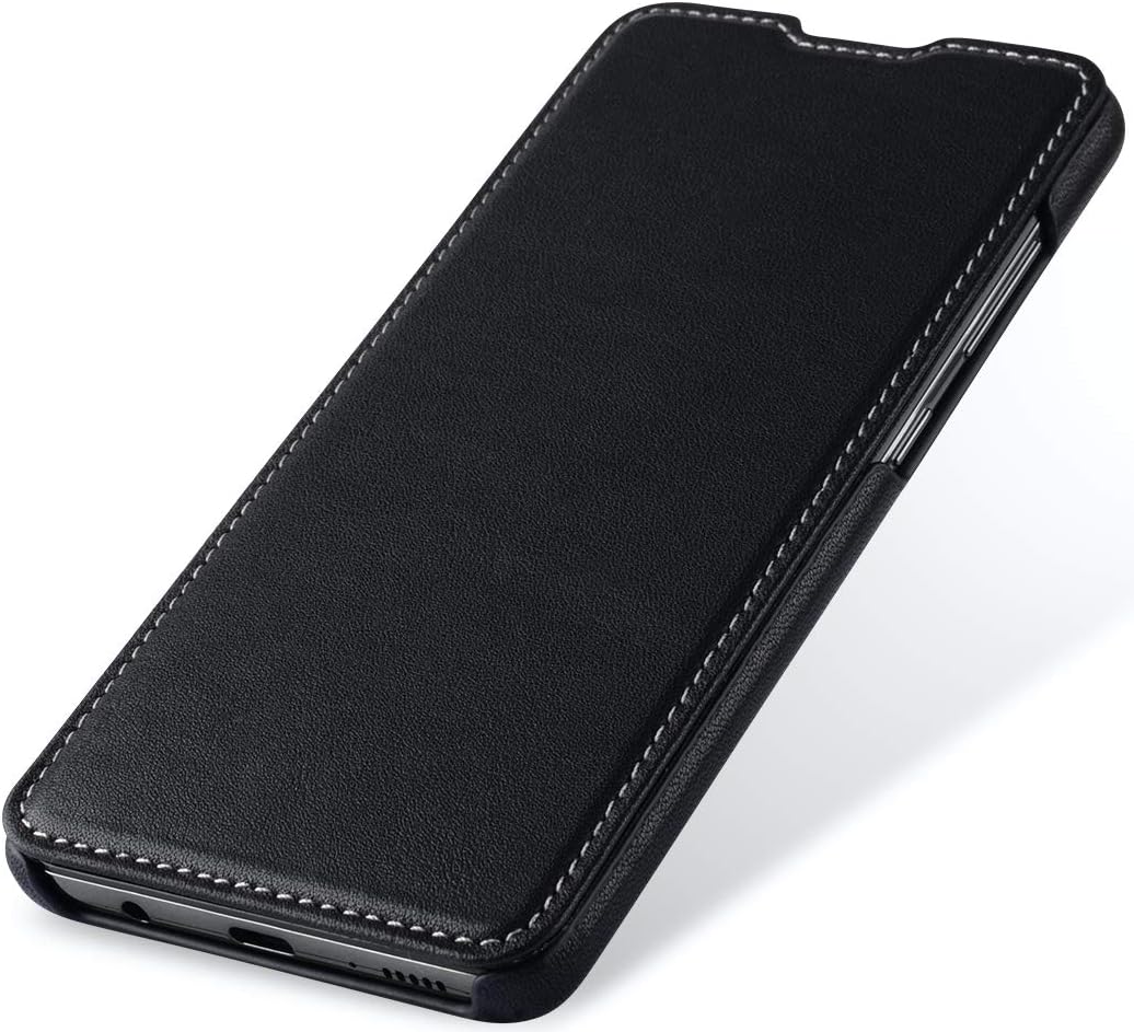 STILGUT Book Case kompatibel mit Samsung Galaxy A51 Hülle aus Leder zum Klappen, Klapphülle, Handyhü