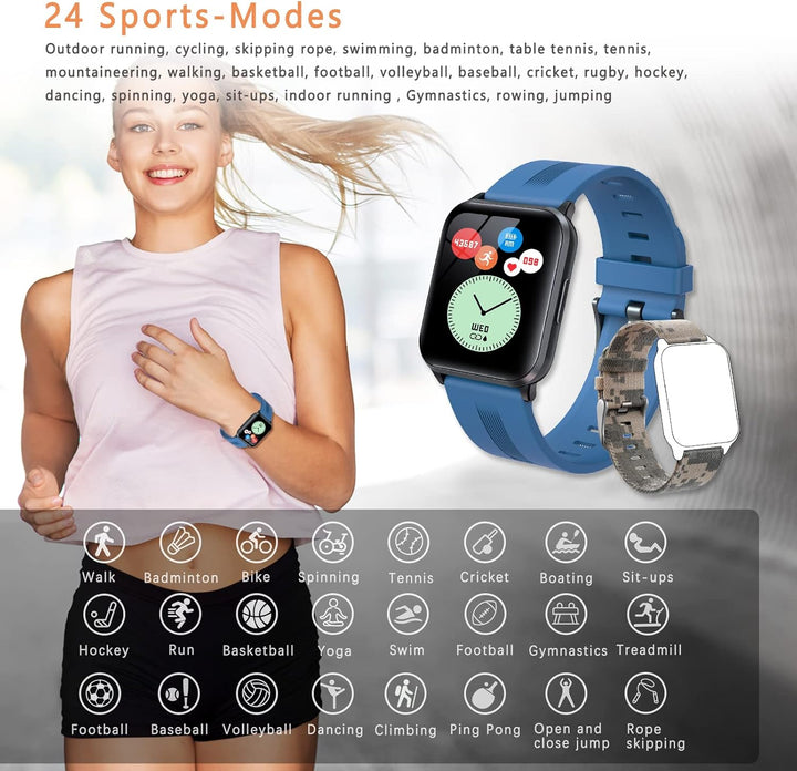 SUPBRO Smartwatch, Fitness Armband Tracker Touch Screen Uhr Wasserdicht IP68 Armbanduhr Smart Watch