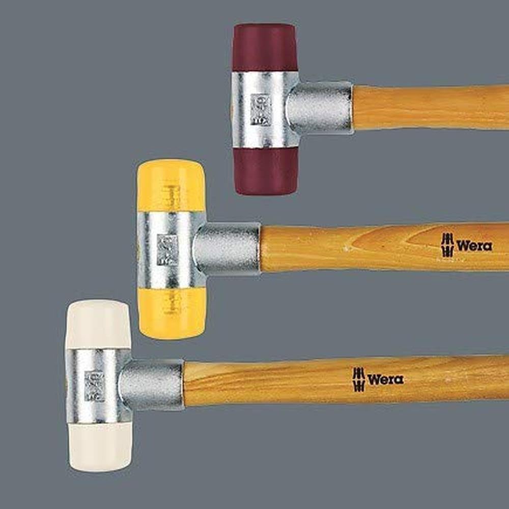 Wera 102 Schonhämmer mit Köpfen aus Uretan, # 2 x 27 mm, Wera 05000510001, # 2
