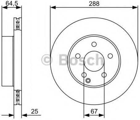 2 Stck Bosch Bremsscheiben