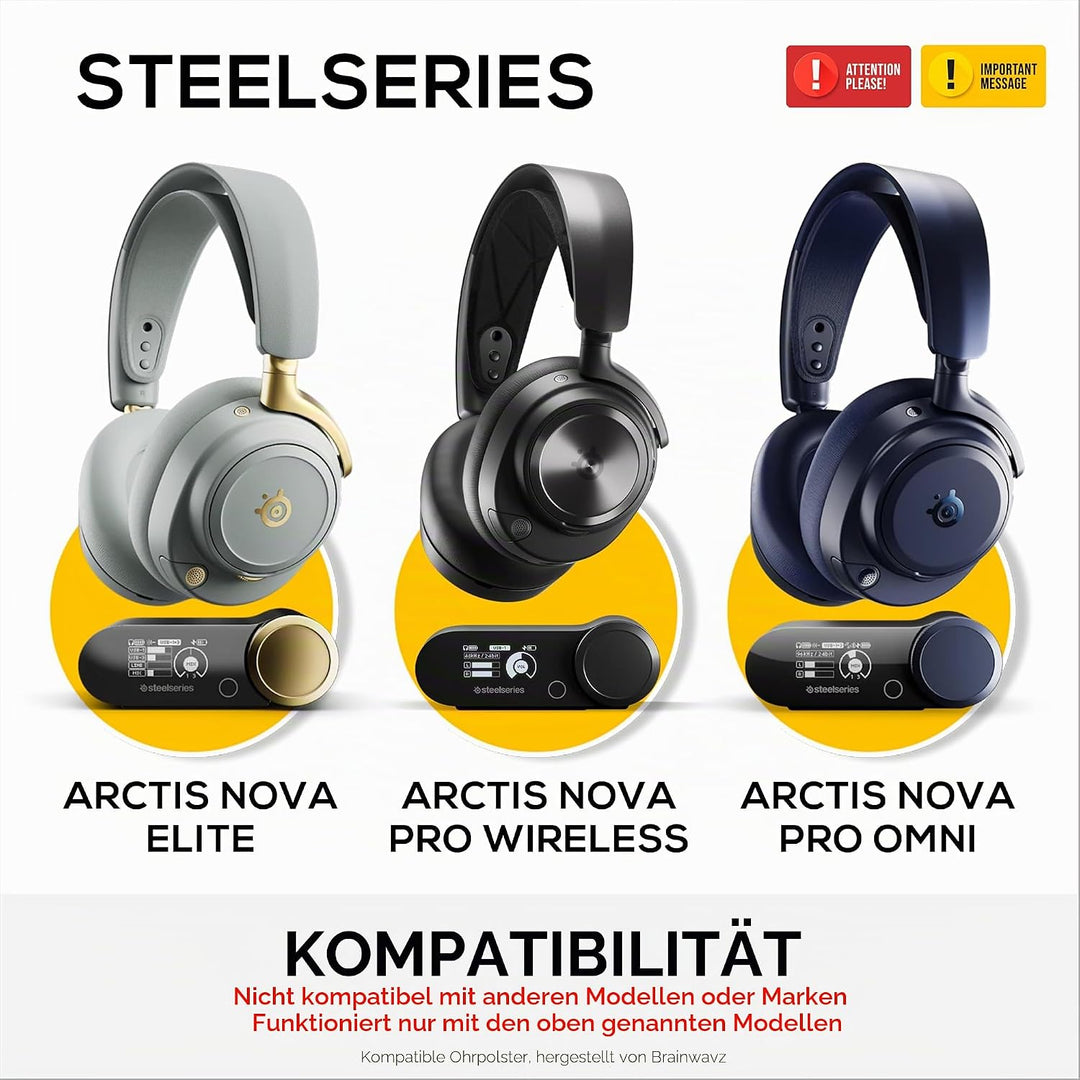 BRAINWAVZ Untertisch-Kopfhörer-Aufhänger für Steelseries Arctis Nova Pro kabellose Headsets mit Dock