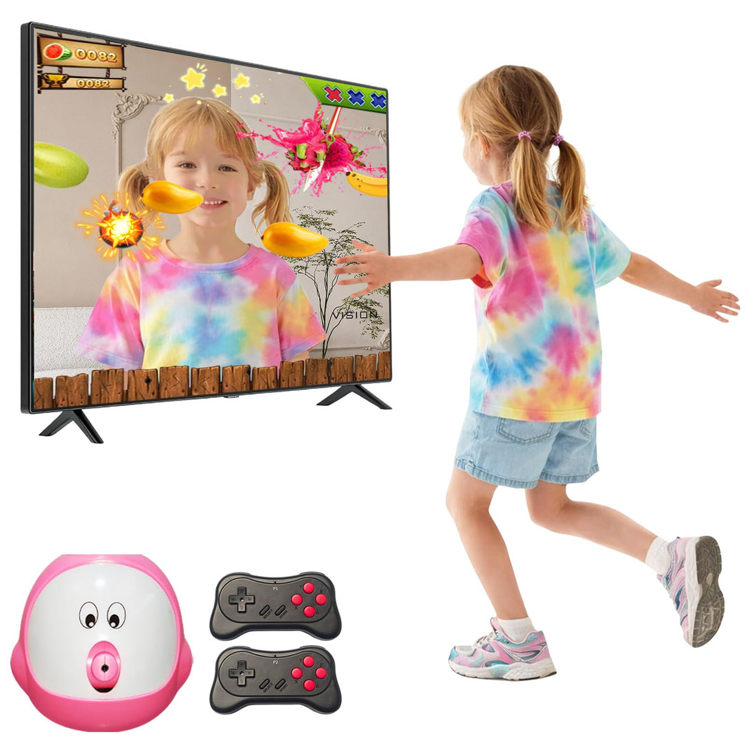 AR-Bewegungssteuerungs-TV-Spielkonsole, über 100 vorinstallierte Videospiele, HDMI Plug &amp; Play, 2 ka