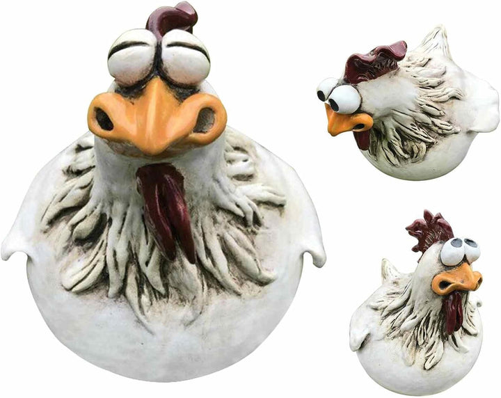 demaxiyad Huhn Deko Garten, Keramik Huhn Gartendeko, Hühner Gartenstatuen, Huhn Gartendeko Für Draus