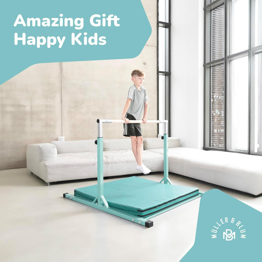 Müller & Blum Premium Turnreck für Kinder, höhenverstellbares Turngerät für Indoor & Outdoor, Turnst