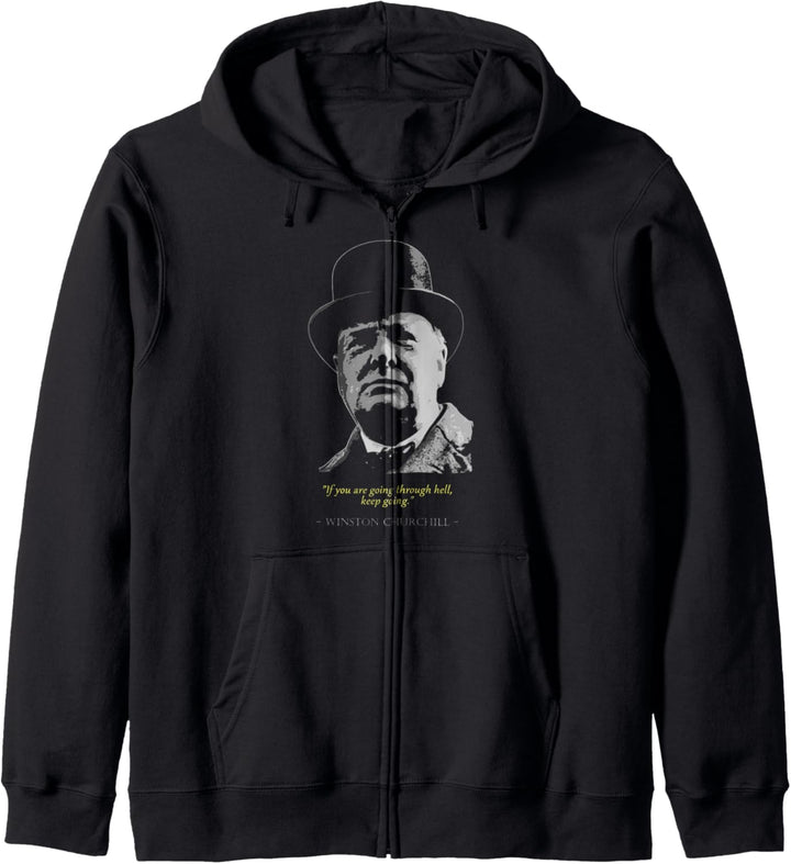 Winston Churchill Zitat Kapuzenjacke