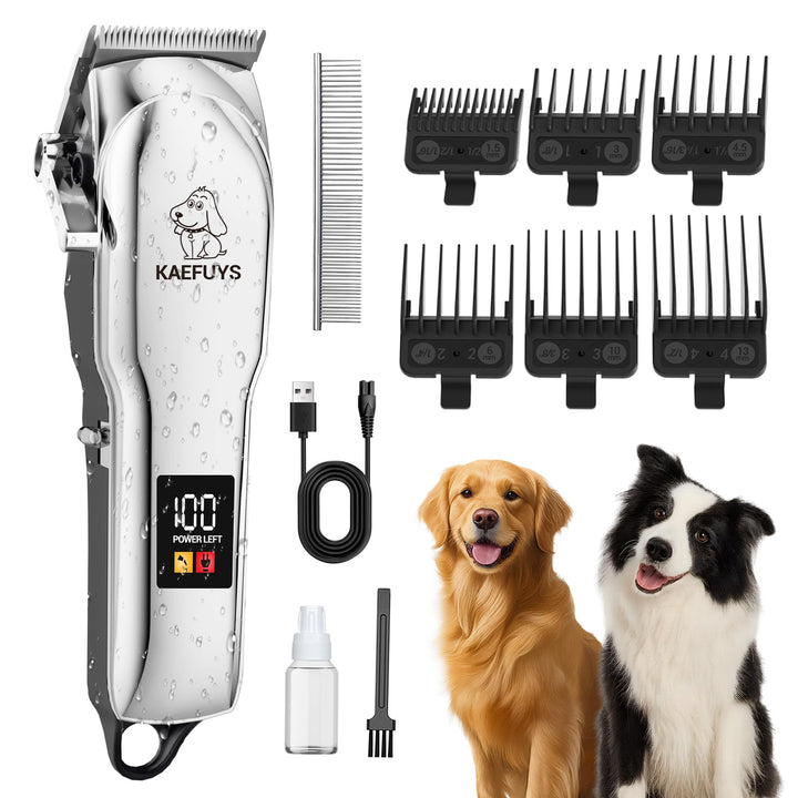 Hundeschermaschine Tierhaarschneidemaschine Profi Trimmer Haarschneidemaschine für Hunde mit dickem