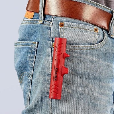 KNIPEX Universal-Abmantelungswerkzeug, 125 mm, für Rundkabel 8,0-13,0 mm (z.B. NYM-Kabel 3x1,5 mm²-5