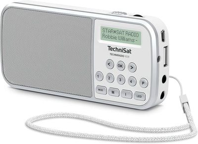 TechniSat TECHNIRADIO RDR – portables DAB+/UKW Radio (LCD-Display, Favoritenspeicher, Direktwahltast