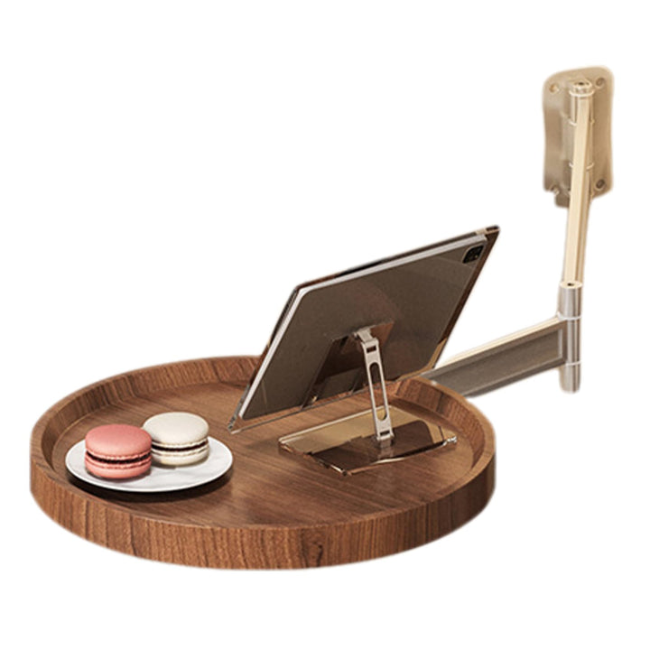 Wandmontierter Tisch, an der Wand montierter Klapptisch, verstellbarer, platzsparender kleiner runde