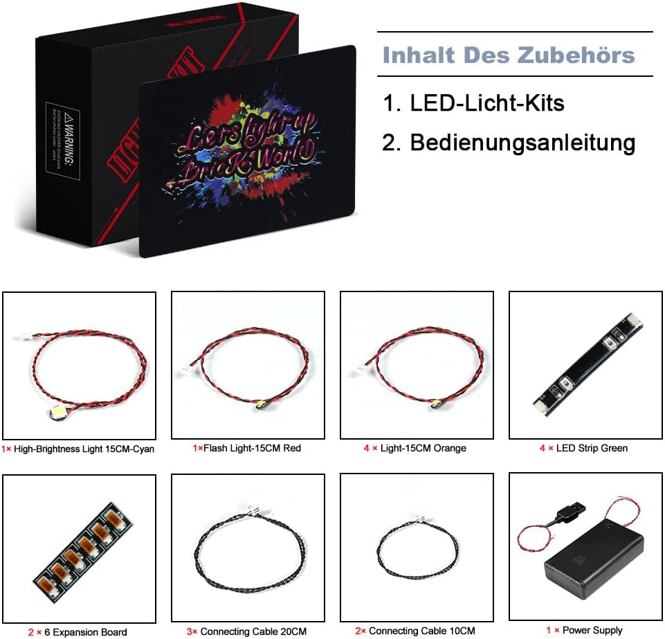 Led Licht Set für Lego 75347 TIE Bombe Modellbausatz, Dekoration DIY Beleuchtungsset für Lego TIE Bo