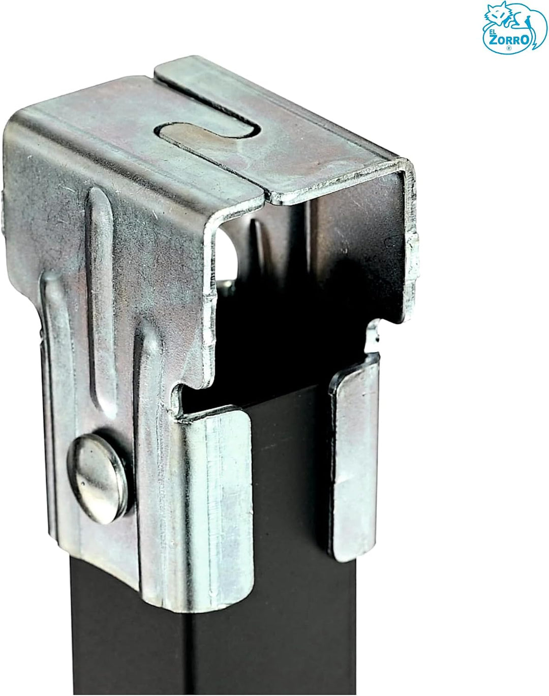 IMEX EL ZORRO Set mit 4 Füssen für Lattenrost, ohne Rollen, Metall, neutral, 34.5 x 5 x 4 cm