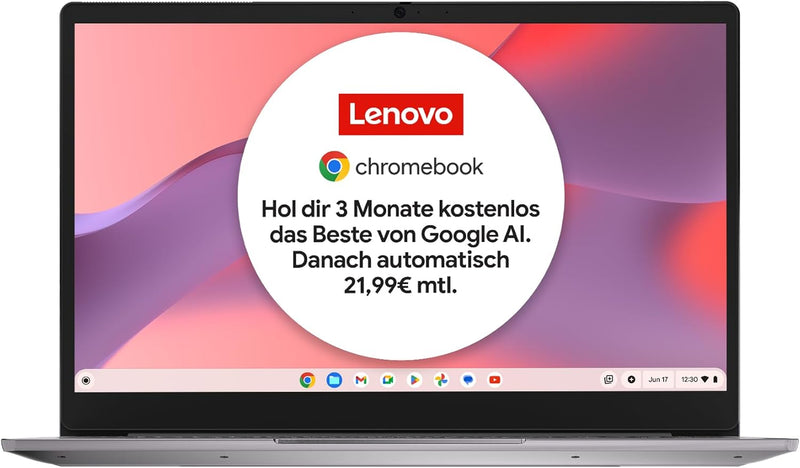 Lenovo Chromebook IdeaPad Slim 3i | 15,6" Full HD Touch Display | Intel Celeron N4500 | 8GB RAM | 12