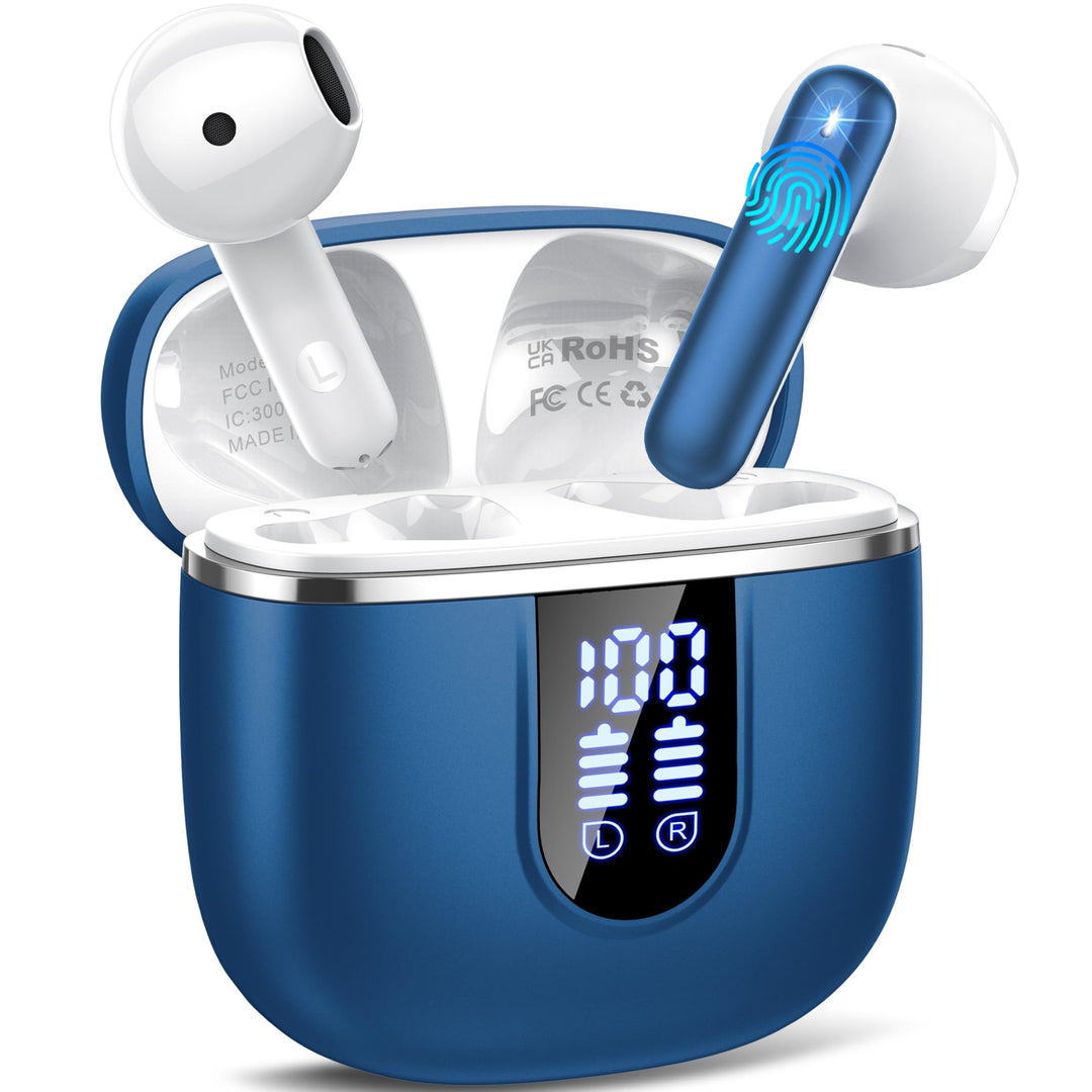 Bluetooth Kopfhörer 5.4, Kopfhörer Kabellos Bluetooth In Ear mit 6 ENC Noise Cancelling Mics, 40Std