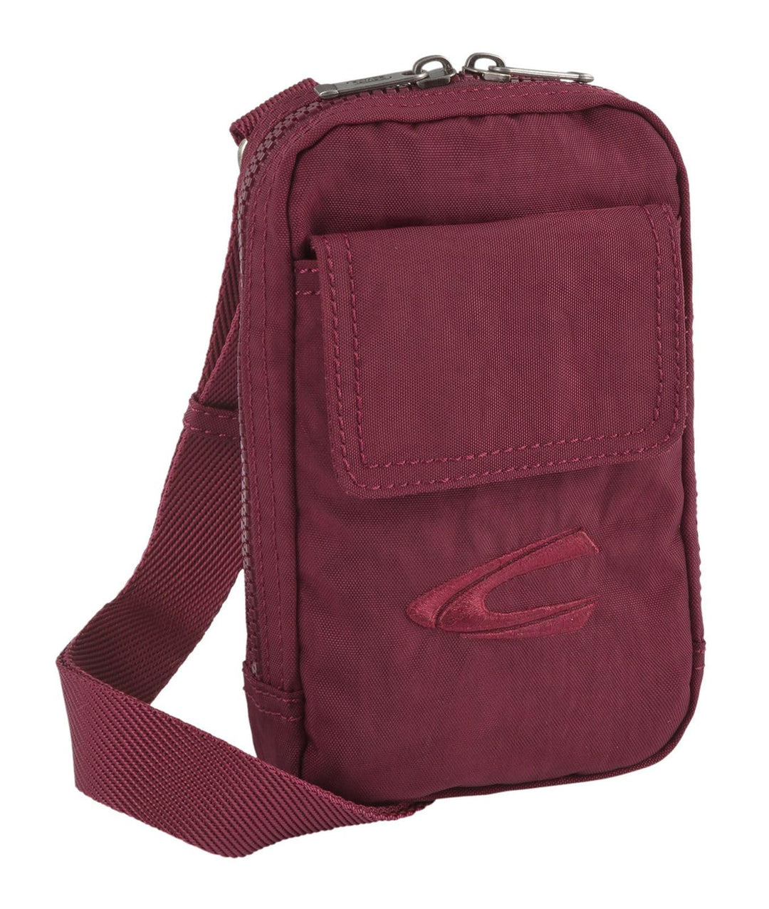 camel active Journey Herren Umhängetasche Crossbody Bag Klein Dark Red XS, Dark Red XS