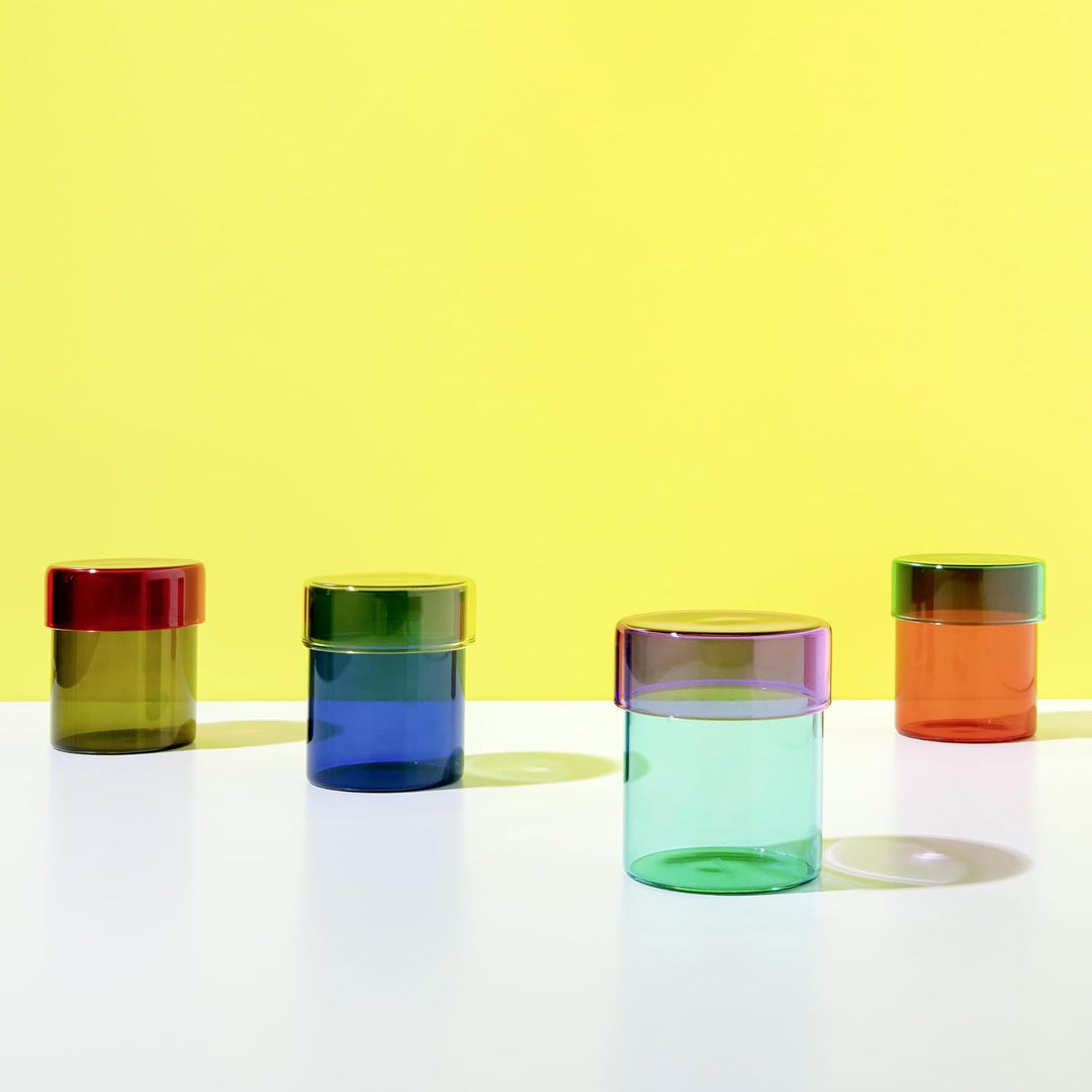 Remember Glasdosen-Set Cosima - 4tlg.-Set aus Glas - H 9 cm, Ø 7,5 cm