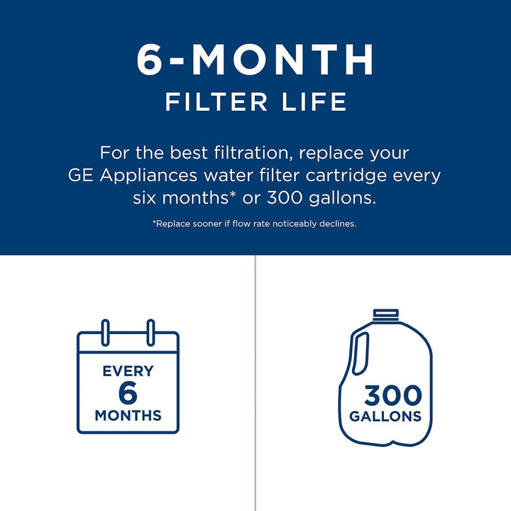 GE MSWFDS Refrigerator Replacement Water Filter-REFRIGERATOR FILTER REPL