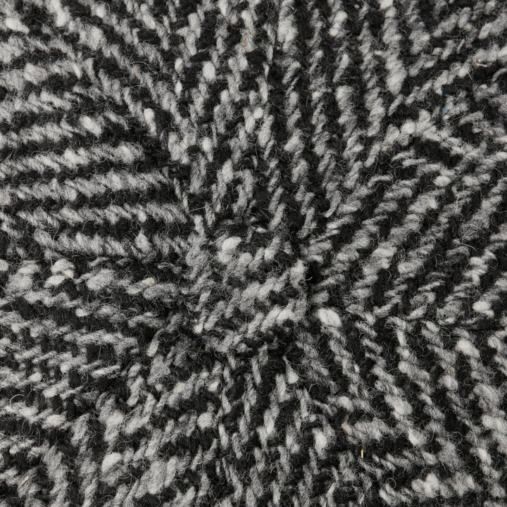 Stetson Herren Schurwoll-Fischgräten-Hutteras-Mütze 61 Schwarz