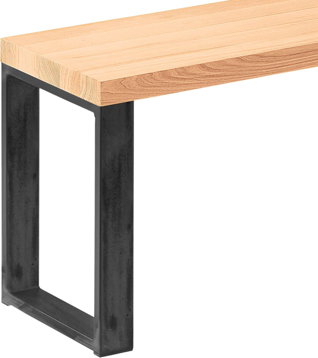 LAMO Manufaktur Hocker Beistelltisch Sitzbank 30x40x47 cm, Möbelfüsse Simple Rohstahl mit Klarlack/N