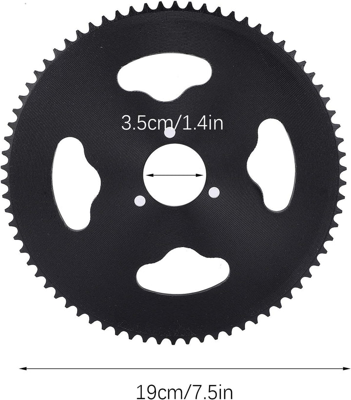 Nikou Kettenrad - Leichtes T8F 74T Zahn 35MM Stahl Kettenrad stabil Motorrad Ersatzzubehör
