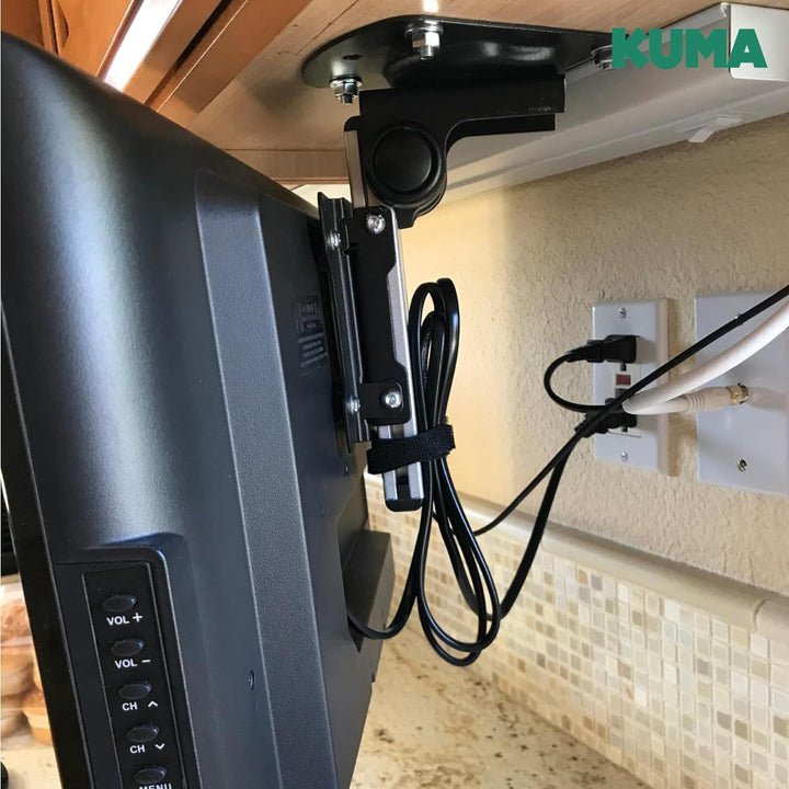 KUMA TV Halterung – Tilt Swivel Down VESA Halterung für Kurven- und Flachbildfernseher – Universal F