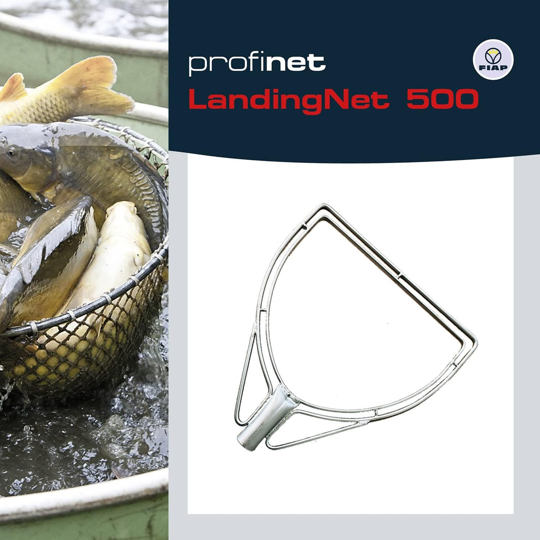 FIAP profinet LandingNet 500 - Profi Kescherbügel - D-Form - Fischkescher - Teichkescher - Material