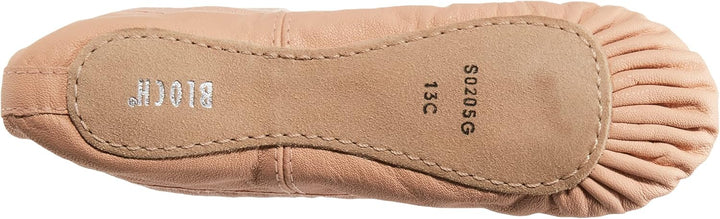 Bloch Dance Girl's Dansoft Full Sole Leather Ballet Slipper/Shoe, Pink, 7.5 X-Wide Toddler