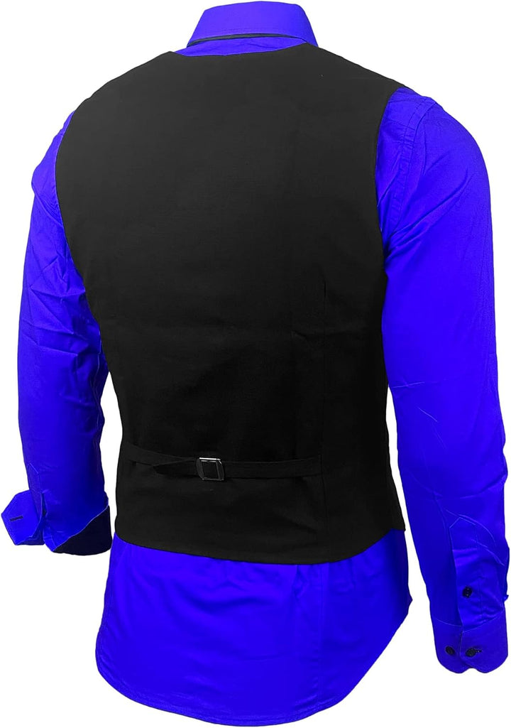 Herren Hemd Weste Krawatte Set Business Anzugweste Westen Slim Fit Smoking Frack Business Herrenanzu