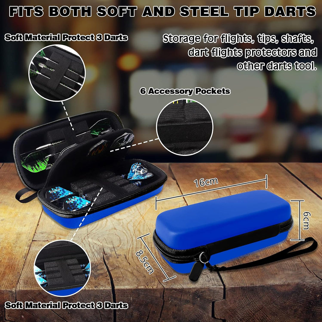 Seydrey Dart Tasche Dartpfeile Dart Zubehör für 6 Stück Dartpfeile mit Kunststoffspitze Dart Hülle f
