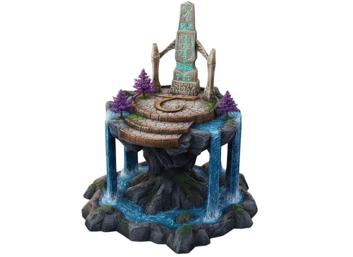 3D Vikings Elfenreich - Schwebende Insel mit Ritualaltar, Massstab 28/32mm