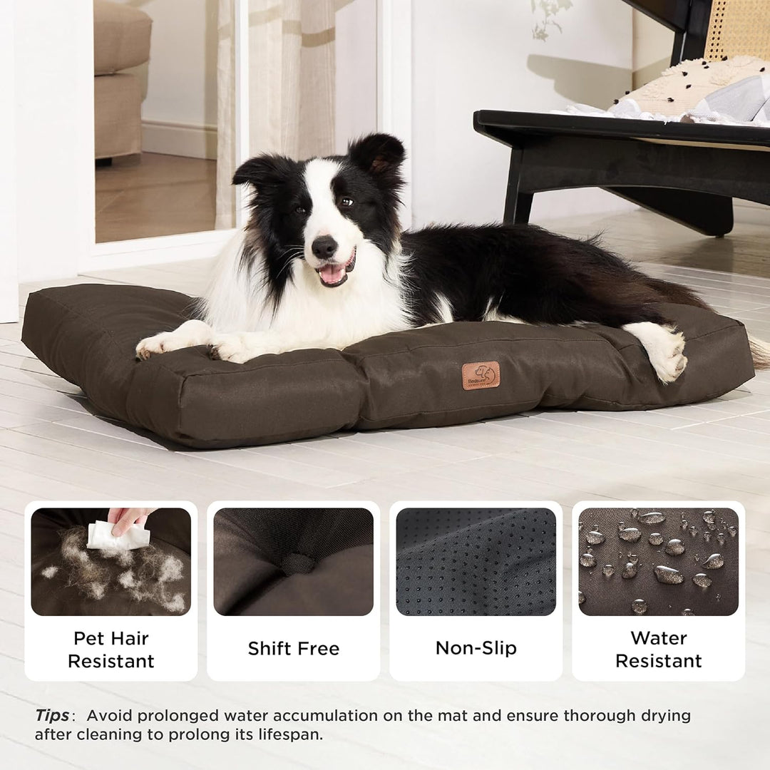 Bedsure Hundekissen Grosse Hunde waschbar - 91x68cm hundematratze wasserdicht L für grosse, mittelgr